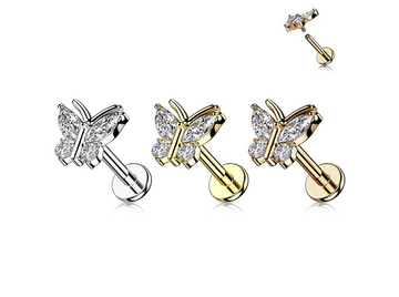 Лабрет кристальная бабочка