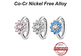 Кликер Steel and Silver фианитовый цветок Кликер Steel and Silver фианитовый цветок