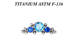 Кластер из титана Ti Metal лумина