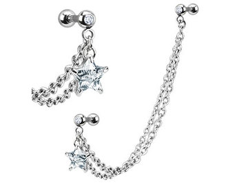 Украшение для хеликса crystal star