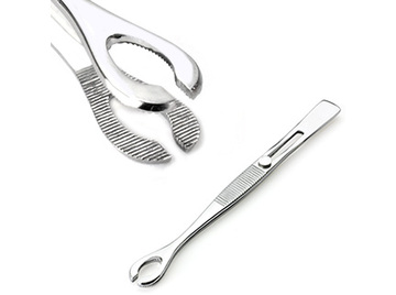 Зажим для пирсинга открытый круглый пинцет