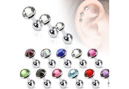 Микроштанга со стразом Микроштанга со стразом