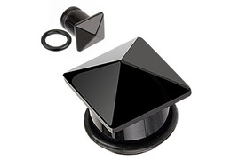 Плаги из черного агата Плаги из черного агата