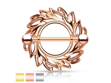 Украшение для груди танец листьев