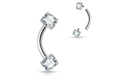 Микробанан с квадратными стразами