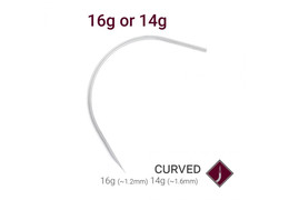 Иглы для пирсинга Precision Needles изогнутые, поштучно Иглы для пирсинга Precision Needles изогнутые, поштучно
