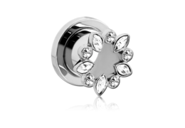 Тоннели цветок из страз Тоннели цветок из страз