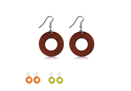 Серьги цветной перламутр, пара