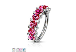 Кольцо раздвижное с кристаллами Кольцо раздвижное с кристаллами