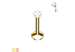 Лабрет со стразом ромб Лабрет со стразом ромб