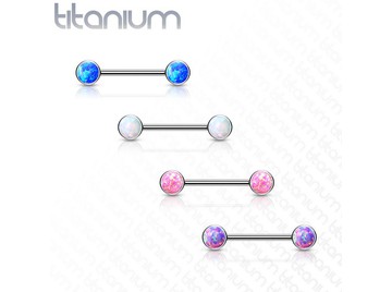 Безрезьбовое украшение для груди с опалами