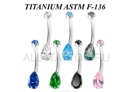 Банан из титана Ti Metal кристальная капля