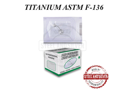 Банан Steel and Silver из титана с внутренней резьбой, стерильный