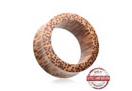 Тоннели Steel and Silver из кокосовой пальмы, пара Тоннели Steel and Silver из кокосовой пальмы, пара