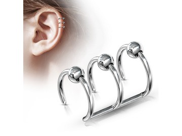 Обманка тройное кольцо с шариками