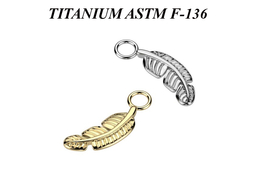 Подвеска из титана перо