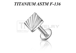 Лабрет из титана Ti Metal гистрион