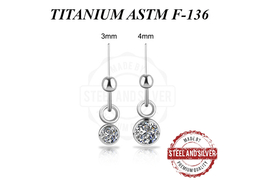 Вставка из титана Steel and Silver с Premium Zirconia Вставка из титана Steel and Silver с Premium Zirconia