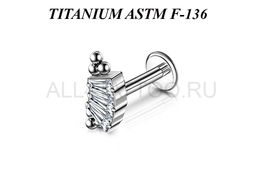 Лабрет из титана Ti Metal омикрон Лабрет из титана Ti Metal омикрон